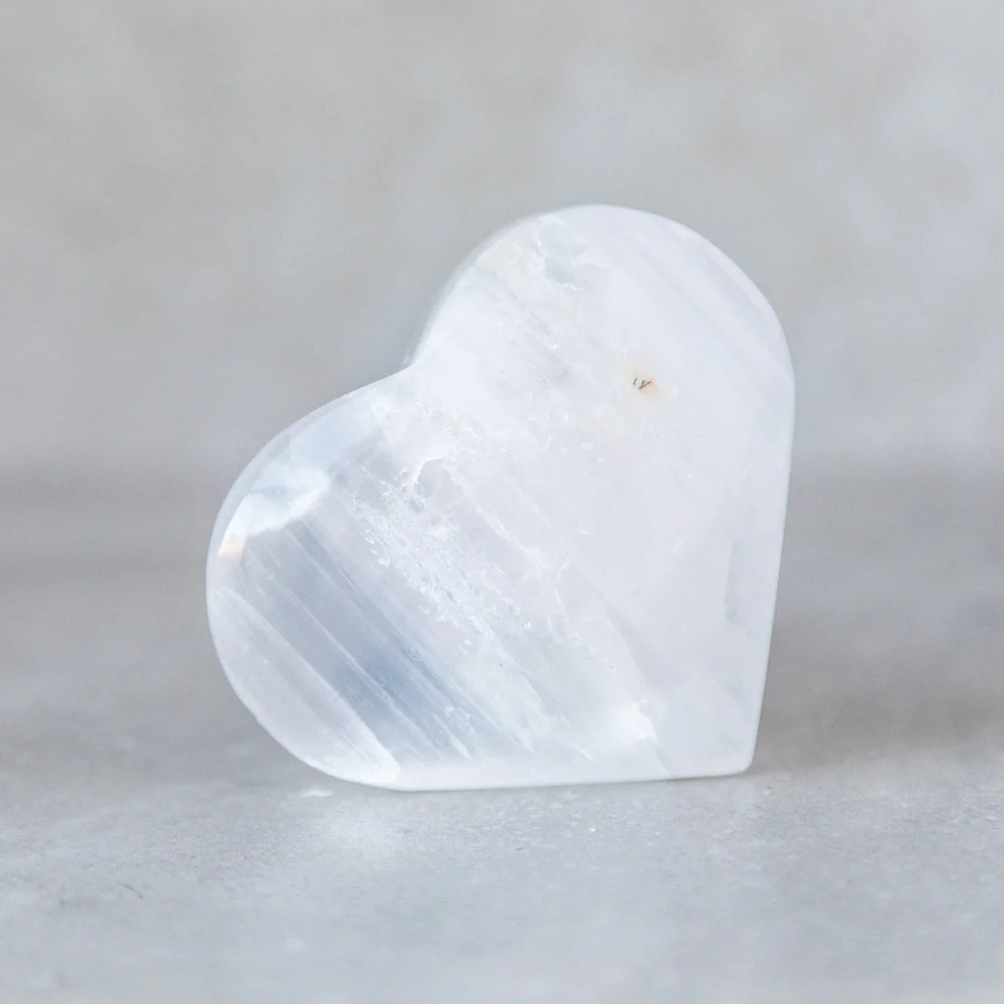 Selenite Crystal Heart