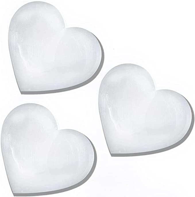 Selenite Crystal Heart